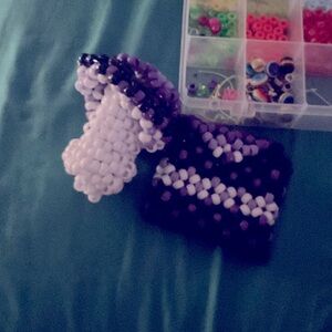 Purple Kandi mushroom and coin purse